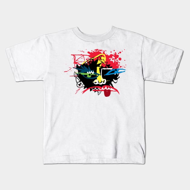 abstract art Kids T-Shirt by Sauher